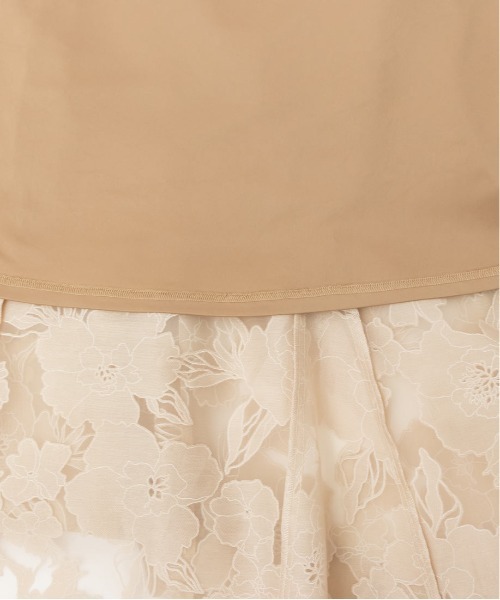 RANDA（ランダ）の「シアーフラワーマーメイドスカート（スカート・レディース・ブラック/ベージュ・0/1）」の4枚目の写真