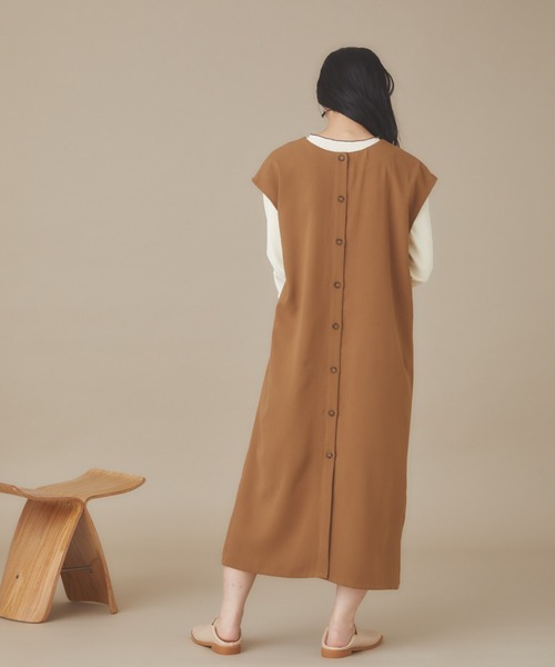 moi tytto（モイテュット）の「リバーシブルラインワンピース（ワンピース・レディース・ベージュ/ブラウン・FREE）」の17枚目の写真
