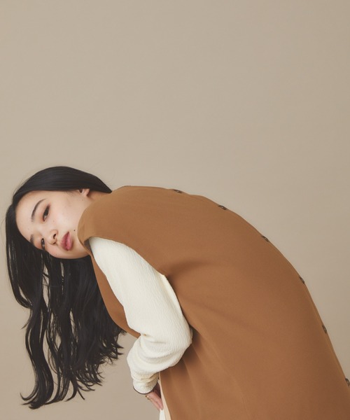 moi tytto（モイテュット）の「リバーシブルラインワンピース（ワンピース・レディース・ベージュ/ブラウン・FREE）」の22枚目の写真