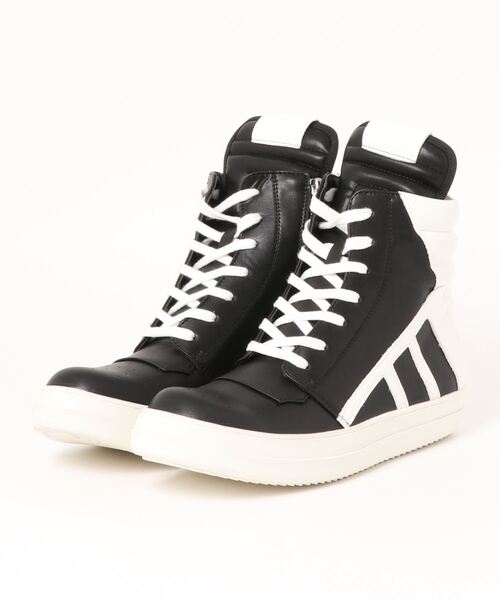 semantic design（セマンティックデザイン）の「ハイカット コンビスニーカー（スニーカー・メンズ・ホワイト/ブラック・MEDIUM/LARGE）」の2枚目の写真