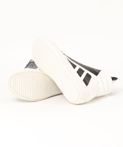 semantic design（セマンティックデザイン）の「ハイカット コンビスニーカー（スニーカー・メンズ・ホワイト/ブラック・MEDIUM/LARGE）」の3枚目の写真