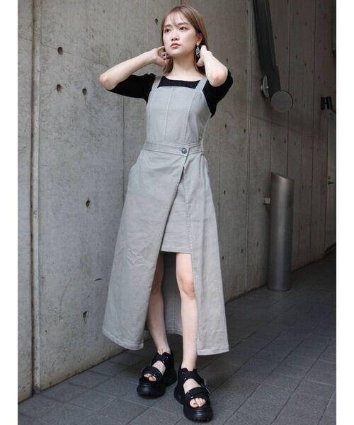 MURUA(ムルーア)の「ラップジャンスカ(ワンピース・レディース・ブラック/グレー/アイボリー・1/2)」の19枚目の写真