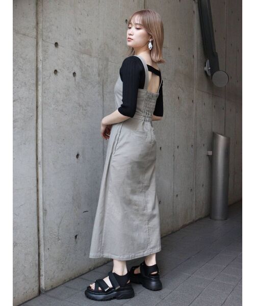 MURUA(ムルーア)の「ラップジャンスカ(ワンピース・レディース・ブラック/グレー/アイボリー・1/2)」の20枚目の写真
