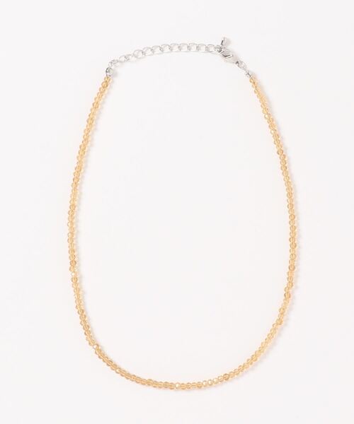 LBC(エルビーシー)の「ガラスビーズネックレス(ネックレス・レディース・クリアイエロー/グレー・FREE)」の1枚目の写真