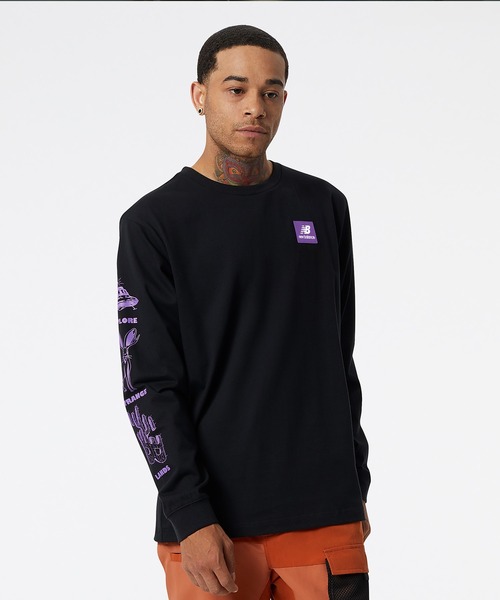NEW BALANCE（ニューバランス）の「NB AT ロングスリーブTシャツ（Tシャツ/カットソー・メンズ・イエロー/ブラック・X-LARGE/XX-LARGE/MEDIUM/SMALL/LARGE）」の2枚目の写真