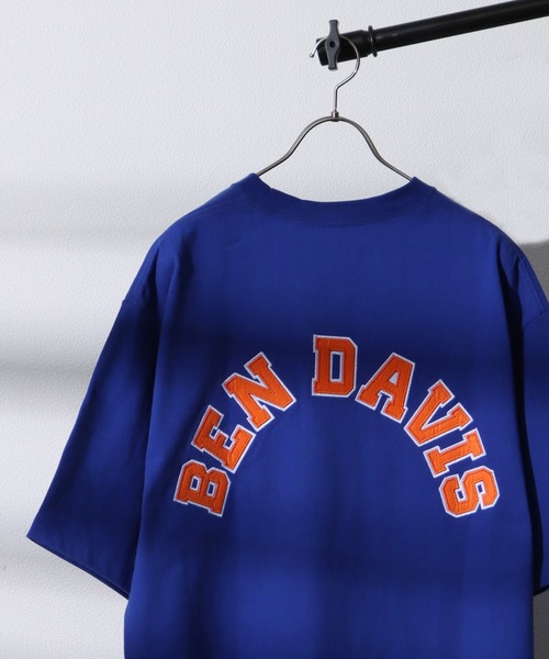 BEN DAVIS（ベンデイビス）の「【BEN DAVIS(ベンデイビス)】≪NAVAL別注≫ COLLEGE LOGO WAPPEN BIG S/S TEE / カレッジロゴ バックロゴ ワッペン ウルトラヘビー ビッグT（Tシャツ/カットソー・メンズ・ホワイト/ダークグリーン/ネイビー/グレー/ブラック/ブルー・MEDIUM/LARGE/X-LARGE）」の6枚目の写真