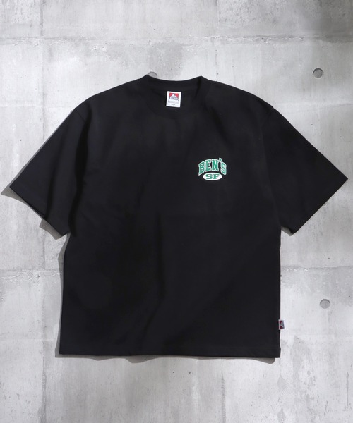 BEN DAVIS（ベンデイビス）の「【BEN DAVIS(ベンデイビス)】≪NAVAL別注≫ COLLEGE LOGO WAPPEN BIG S/S TEE / カレッジロゴ バックロゴ ワッペン ウルトラヘビー ビッグT（Tシャツ/カットソー・メンズ・ホワイト/ダークグリーン/ネイビー/グレー/ブラック/ブルー・MEDIUM/LARGE/X-LARGE）」の10枚目の写真