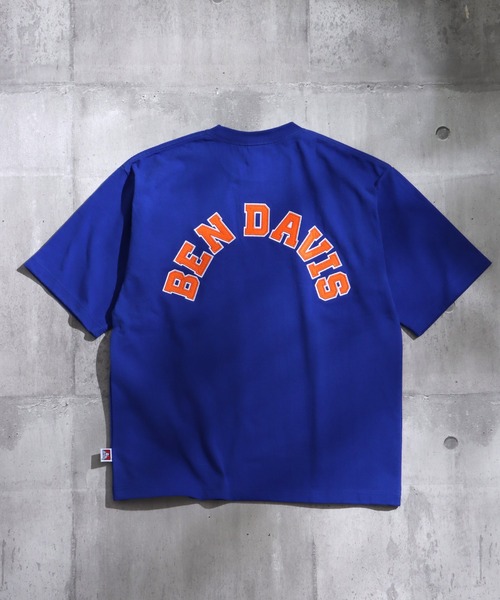 BEN DAVIS（ベンデイビス）の「【BEN DAVIS(ベンデイビス)】≪NAVAL別注≫ COLLEGE LOGO WAPPEN BIG S/S TEE / カレッジロゴ バックロゴ ワッペン ウルトラヘビー ビッグT（Tシャツ/カットソー・メンズ・ホワイト/ダークグリーン/ネイビー/グレー/ブラック/ブルー・MEDIUM/LARGE/X-LARGE）」の11枚目の写真