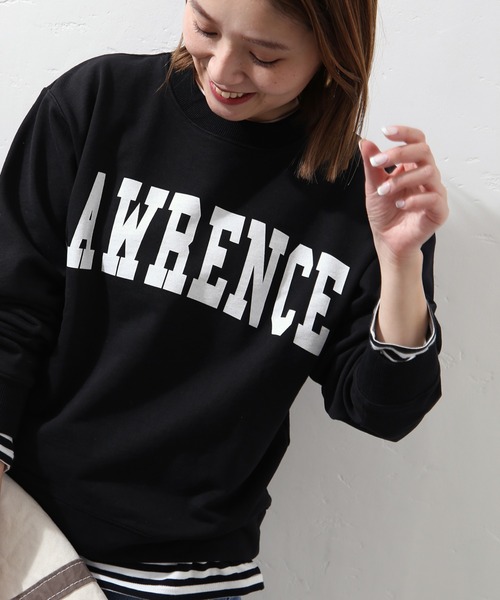 JOURNAL STANDARD（ジャーナルスタンダード）の「ロゴプリントスウェットプルオーバー◆（スウェット・レディース・ブラック/グレー系その他/パープル系その他・FREE）」の2枚目の写真