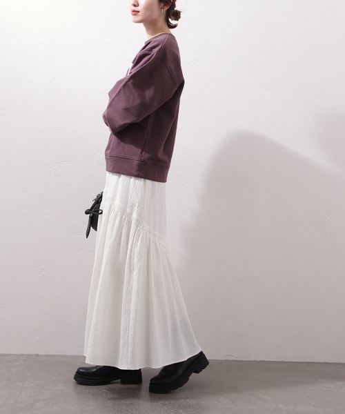 JOURNAL STANDARD（ジャーナルスタンダード）の「ロゴプリントスウェットプルオーバー◆（スウェット・レディース・ブラック/グレー系その他/パープル系その他・FREE）」の4枚目の写真