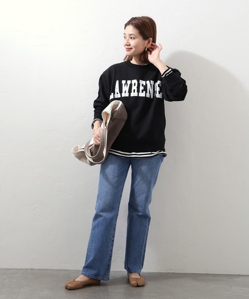 JOURNAL STANDARD（ジャーナルスタンダード）の「ロゴプリントスウェットプルオーバー◆（スウェット・レディース・ブラック/グレー系その他/パープル系その他・FREE）」の22枚目の写真