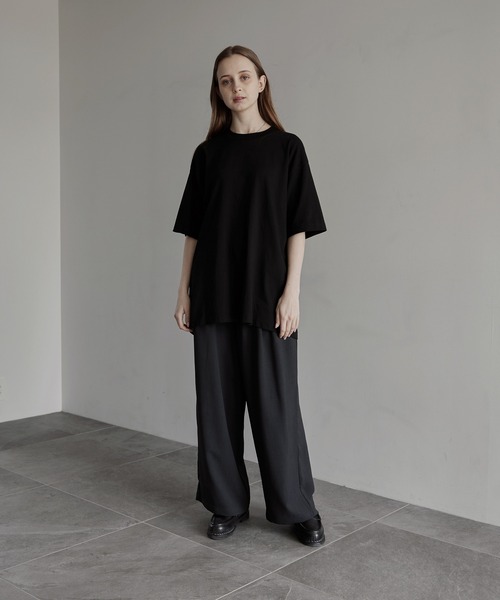 remer（リメール）の「loose Box pleats basic wide PT 《Summer》/ ルーズボックスプリーツワイドパンツ（その他パンツ・メンズ・グレイッシュベージュ/チャコールグレー・MEDIUM/LARGE/SMALL）」の10枚目の写真