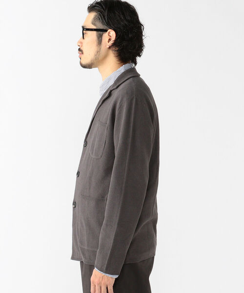 BATONER(バトナー)の「BATONER × BEAMS PLUS / 別注 3BUTTON KNIT JACKET COTTON LINEN(テーラードジャケット・メンズ・ネイビー/グレー・2/1/3/4)」の10枚目の写真