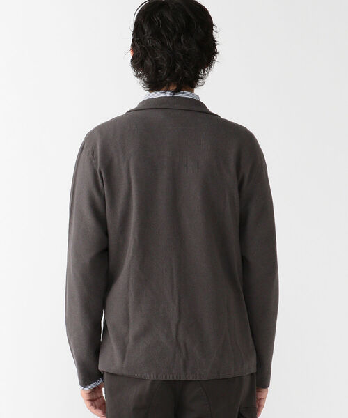 BATONER(バトナー)の「BATONER × BEAMS PLUS / 別注 3BUTTON KNIT JACKET COTTON LINEN(テーラードジャケット・メンズ・ネイビー/グレー・2/1/3/4)」の11枚目の写真