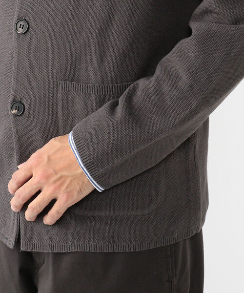 BATONER(バトナー)の「BATONER × BEAMS PLUS / 別注 3BUTTON KNIT JACKET COTTON LINEN(テーラードジャケット・メンズ・ネイビー/グレー・2/1/3/4)」の13枚目の写真
