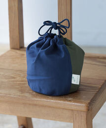 SETTO | SETTO × fennica / 別注 2トーンカラー 巾着バッグ S(トートバッグ)