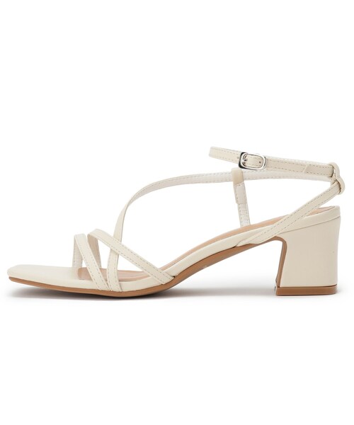 SOUP（スープ）の「◆スクエアコードサンダル（サンダル・レディース・ブラック/アイボリー/サンドベージュ・40/35/30）」の7枚目の写真