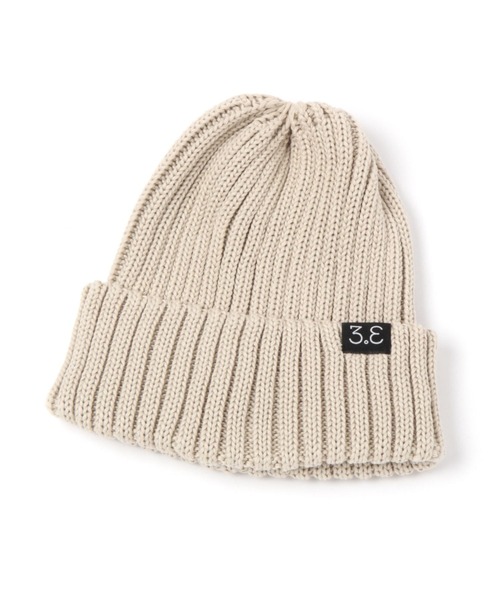 ALAND(エーランド)の「【UNISEX】3.3Field Trip/RIBBED BEANIE 2271088(ニットキャップ/ビーニー・レディース・ブラック/ベージュ/パープル/グリーン・FREE)」の3枚目の写真