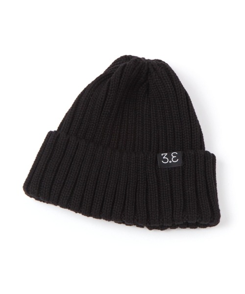 ALAND(エーランド)の「【UNISEX】3.3Field Trip/RIBBED BEANIE 2271088(ニットキャップ/ビーニー・レディース・ブラック/ベージュ/パープル/グリーン・FREE)」の2枚目の写真