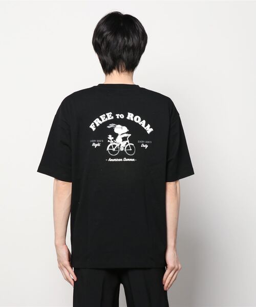 PEANUTS(ピーナッツ)の「ピーナッツ ヘビーウェイトBIGTシャツ(Tシャツ/カットソー・メンズ・ホワイト/ブラック・L/S/M/LL)」の4枚目の写真