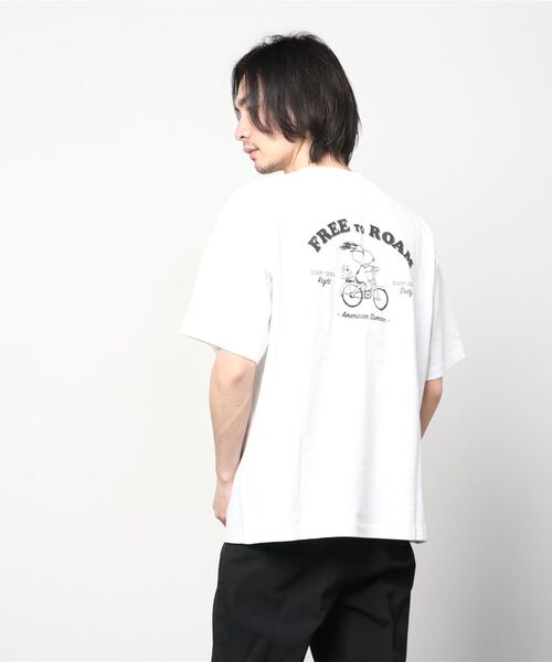 PEANUTS(ピーナッツ)の「ピーナッツ ヘビーウェイトBIGTシャツ(Tシャツ/カットソー・メンズ・ホワイト/ブラック・L/S/M/LL)」の5枚目の写真