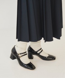 LE TALON | 5.5 スクエアダブルストラップパンプス(パンプス)