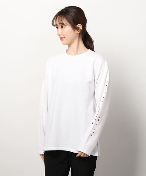 ROXY(ロキシー)の「ロキシー ROXY SUNSET DREAMERS LS(Tシャツ/カットソー・レディース・イエロー/ホワイト/ブラック/ホワイト系・S/L/M)」の2枚目の写真