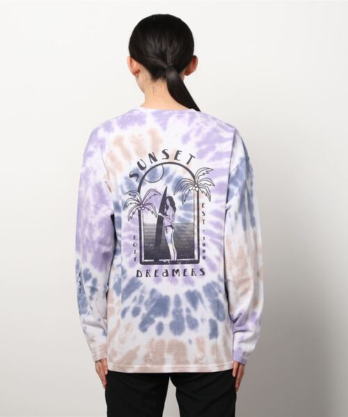 ROXY(ロキシー)の「ロキシー ROXY SUNSET DREAMERS LS(Tシャツ/カットソー・レディース・イエロー/ホワイト/ブラック/ホワイト系・S/L/M)」の9枚目の写真