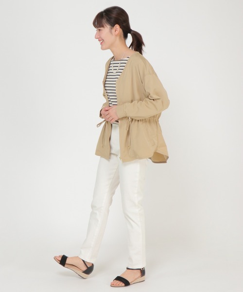 ikka(イッカ)の「【Sサイズ WEB限定】Vネックライトブルゾン(ブルゾン・レディース・ベージュ/オリーブ・M/L/S)」の18枚目の写真