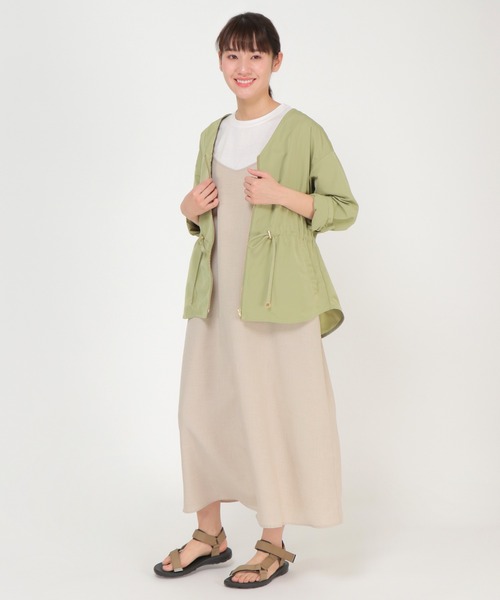 ikka(イッカ)の「【Sサイズ WEB限定】Vネックライトブルゾン(ブルゾン・レディース・ベージュ/オリーブ・M/L/S)」の17枚目の写真