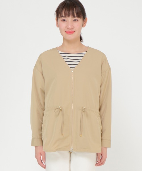 ikka(イッカ)の「【Sサイズ WEB限定】Vネックライトブルゾン(ブルゾン・レディース・ベージュ/オリーブ・M/L/S)」の15枚目の写真