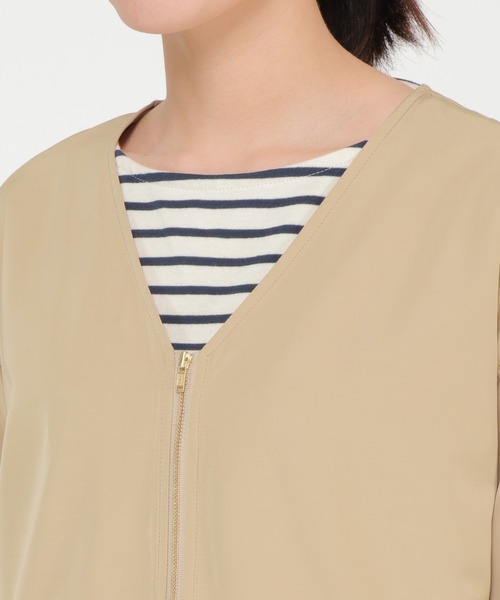 ikka(イッカ)の「【Sサイズ WEB限定】Vネックライトブルゾン(ブルゾン・レディース・ベージュ/オリーブ・M/L/S)」の10枚目の写真