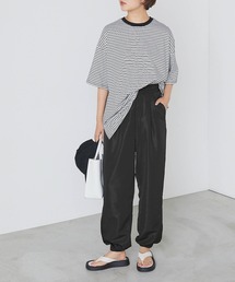 【forksy.】タック入りカラージョガーパンツ/シャカパン