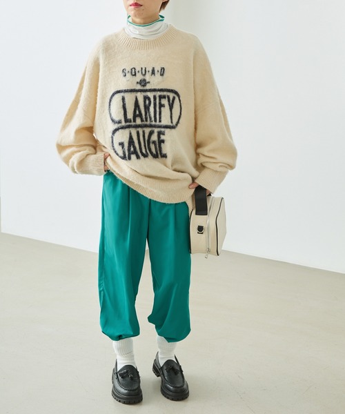 forksy.（フォルクシー）の「【forksy.】タック入りカラージョガーパンツ/シャカパン（その他パンツ・レディース・ブラック/オフホワイト/ピンク/グリーン・FREE）」の13枚目の写真