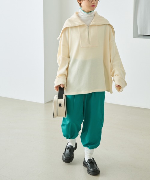 forksy.（フォルクシー）の「【forksy.】タック入りカラージョガーパンツ/シャカパン（その他パンツ・レディース・ブラック/オフホワイト/ピンク/グリーン・FREE）」の16枚目の写真