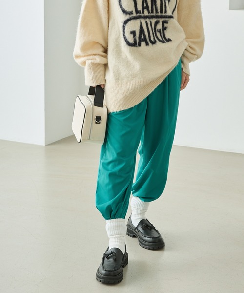 forksy.（フォルクシー）の「【forksy.】タック入りカラージョガーパンツ/シャカパン（その他パンツ・レディース・ブラック/オフホワイト/ピンク/グリーン・FREE）」の18枚目の写真