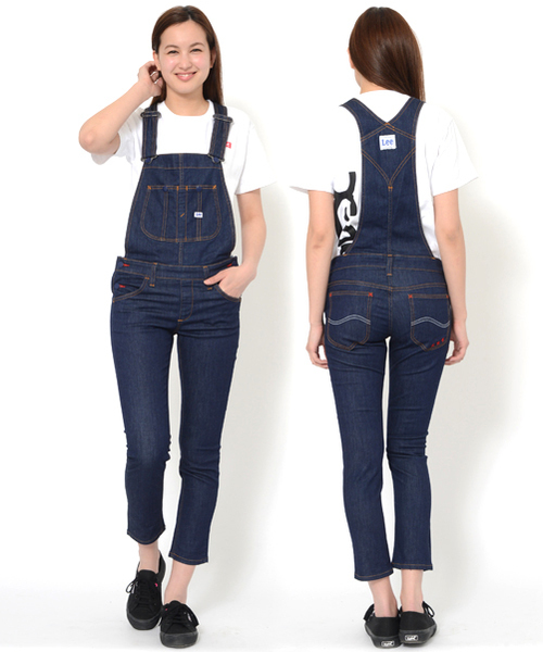 Lee(リー)の「【Zipper夏号掲載】X-girl × LEE CLAIRE JEAN OVERALLS(つなぎ/オールインワン・レディース・インディゴブルー/ライトインディゴブルー・25inch/26inch/27inch)」の12枚目の写真