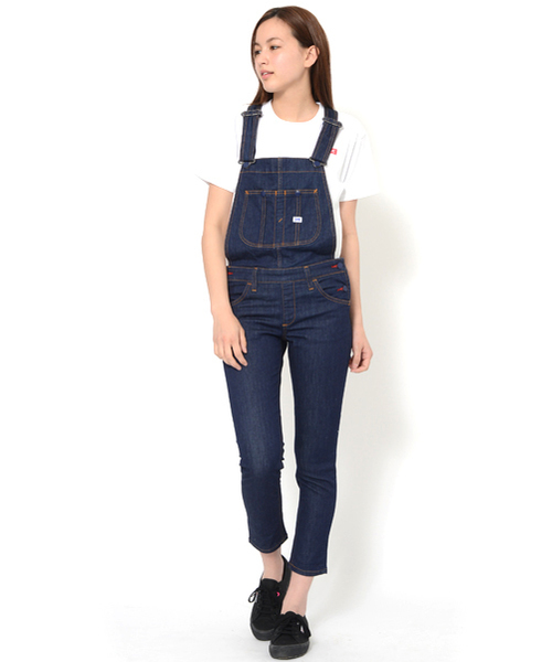 Lee(リー)の「【Zipper夏号掲載】X-girl × LEE CLAIRE JEAN OVERALLS(つなぎ/オールインワン・レディース・インディゴブルー/ライトインディゴブルー・25inch/26inch/27inch)」の13枚目の写真
