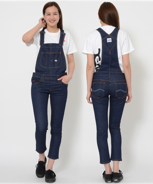 Lee(リー)の「【Zipper夏号掲載】X-girl × LEE CLAIRE JEAN OVERALLS(つなぎ/オールインワン・レディース・インディゴブルー/ライトインディゴブルー・25inch/26inch/27inch)」の6枚目の写真