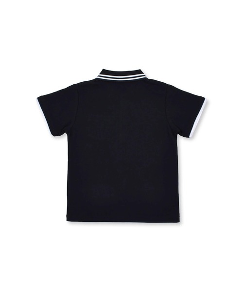 BeBe（ベベ）の「BeBe/クール＋ライン襟カノコポロシャツ(80~140cm)（ポロシャツ・キッズ・ホワイト/ブラック・90/100/110/120/80/130/140）」の9枚目の写真