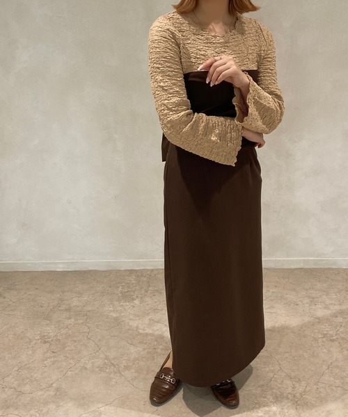 apres jour clair(アプレジュールクレア)の「【apres jour clair】ポコポコフレアスリーブT【ZOZOTOWN限定アイテム】(Tシャツ/カットソー・レディース・アイボリー/ベージュ・X-LARGE/フリー)」の16枚目の写真