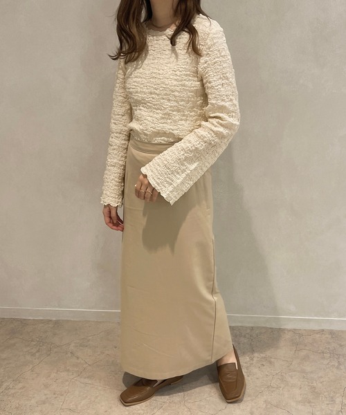 apres jour clair(アプレジュールクレア)の「【apres jour clair】ポコポコフレアスリーブT【ZOZOTOWN限定アイテム】(Tシャツ/カットソー・レディース・アイボリー/ベージュ・X-LARGE/フリー)」の9枚目の写真