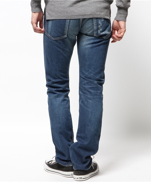 HYSTERIC GLAMOUR（ヒステリックグラマー）の「LUR加工デニム スリムストレートPT（デニムパンツ・メンズ・インディゴブルー・28inch/30inch/31inch/32inch/34inch/29inch）」の3枚目の写真