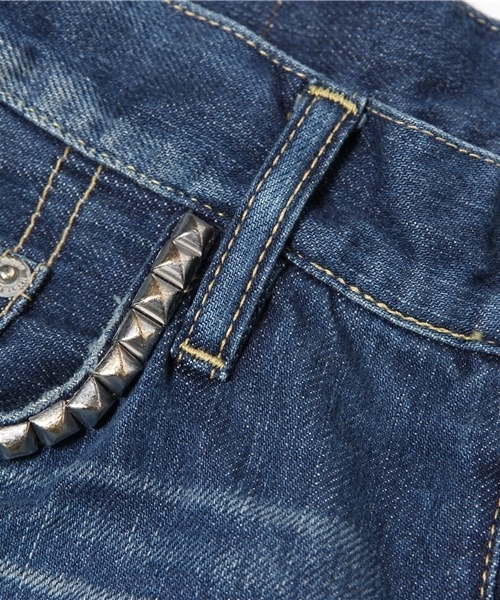 HYSTERIC GLAMOUR（ヒステリックグラマー）の「LUR加工デニム スリムストレートPT（デニムパンツ・メンズ・インディゴブルー・28inch/30inch/31inch/32inch/34inch/29inch）」の10枚目の写真