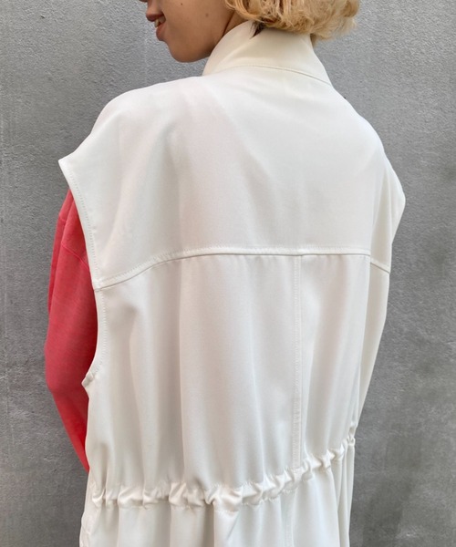 CIAOPANIC（チャオパニック）の「パンツとセットアップ可、ミリタリーベスト（ベスト・レディース・グリーン/アイボリー・FREE）」の9枚目の写真