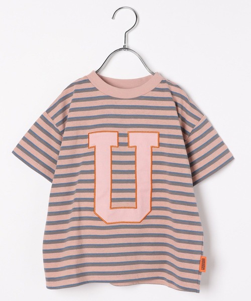 UNIVERSAL OVERALL(ユニバーサルオーバーオール)の「【UNIVERSAL OVERALL】別注ボーダーTシャツ(KIDS)(Tシャツ/カットソー・キッズ・ブラック/ブルー/ピンク・110cm/120cm/130cm/140cm)」の10枚目の写真