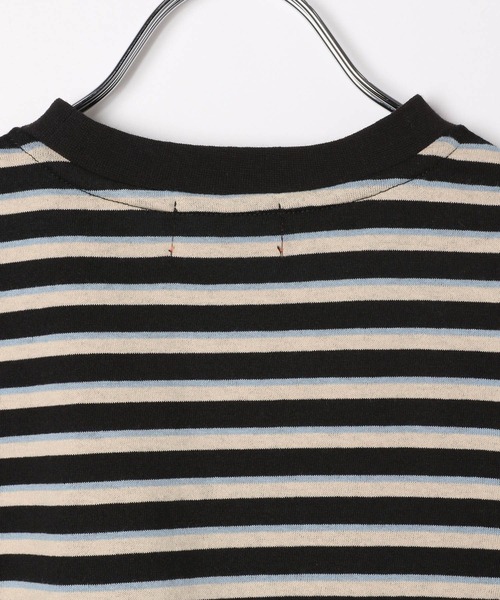 UNIVERSAL OVERALL(ユニバーサルオーバーオール)の「【UNIVERSAL OVERALL】別注ボーダーTシャツ(KIDS)(Tシャツ/カットソー・キッズ・ブラック/ブルー/ピンク・110cm/120cm/130cm/140cm)」の16枚目の写真