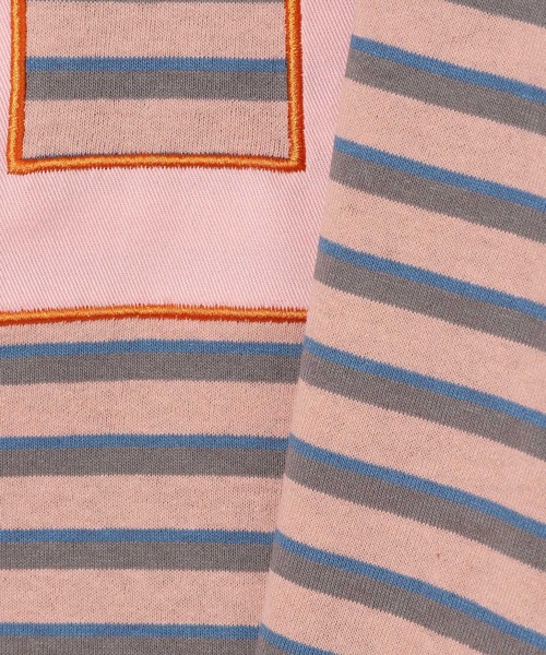 UNIVERSAL OVERALL(ユニバーサルオーバーオール)の「【UNIVERSAL OVERALL】別注ボーダーTシャツ(KIDS)(Tシャツ/カットソー・キッズ・ブラック/ブルー/ピンク・110cm/120cm/130cm/140cm)」の20枚目の写真