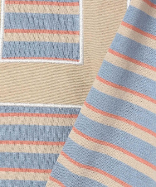 UNIVERSAL OVERALL(ユニバーサルオーバーオール)の「【UNIVERSAL OVERALL】別注ボーダーTシャツ(KIDS)(Tシャツ/カットソー・キッズ・ブラック/ブルー/ピンク・110cm/120cm/130cm/140cm)」の22枚目の写真