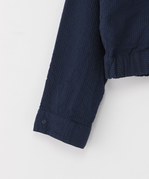 niko and...（ニコアンド）の「[MODE NORM CORE]コードレーンジップブルゾン（ブルゾン・レディース・ライトブルー/ネイビー/オフホワイト・MEDIUM/LARGE）」の7枚目の写真